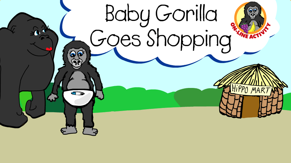 Baby Gorilla Goes Shopping | StoryPlace Baby Gorilla Goes Shopping | StoryPlace